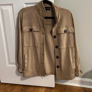 Suede button up